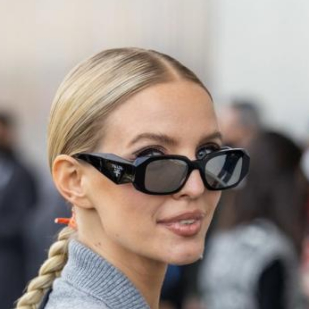 New Women's Prada Pr17ws 1ab2b0 Sunglasses Black-Mirror Prada Pr17ws
